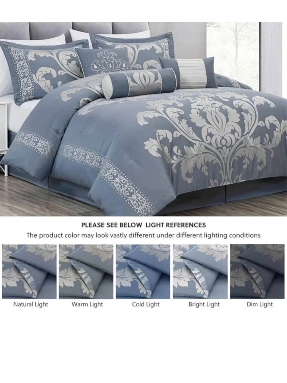 Chezmoi Collection Oversized Bedspread 118x106, Jacquard Matelasse Floral Damask